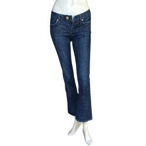 8114....bebe Bootcut Jeans Size 26, W26" 27"Inseam  6"Rise